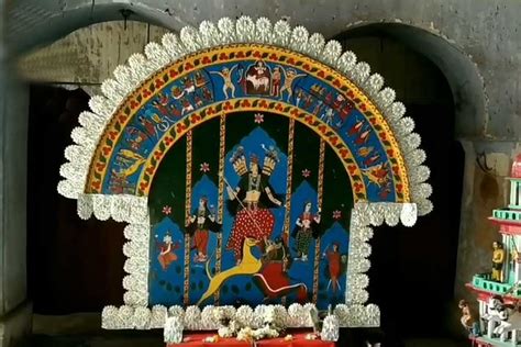 Durga worshipped as Pateshwari Devi at Burdwan Rajbari