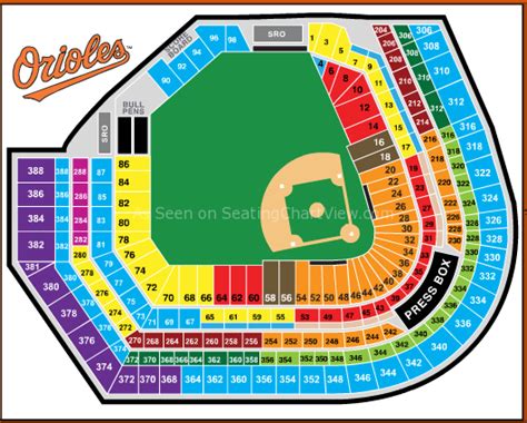 Baltimore Orioles Interactive Seating Chart | Review Home Decor