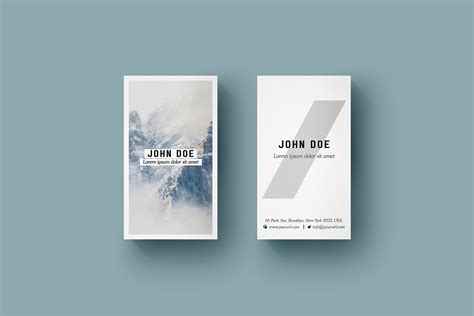 Vertical Business Card Mockup Free PSD — Free Mockup World