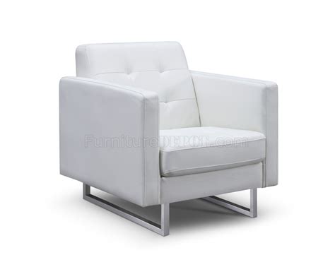 Giovanni Sofa Bed in White Faux Leather by Whiteline