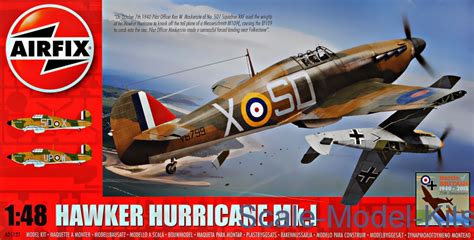 Airfix - Hawker Hurricane Mk.I - plastic scale model kit in 1:48 scale (AIR05127)//Scale-Model ...