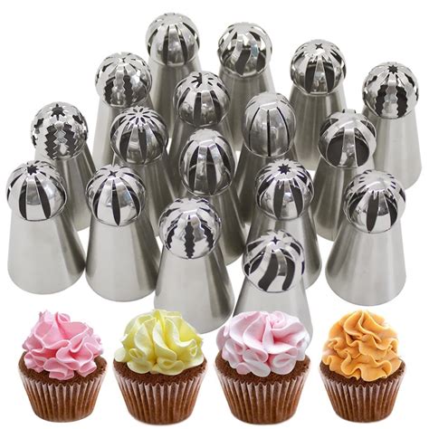 Russian Piping Tips Cake Cupcake Decorating DIY Dessert Decorators Icing Piping Nozzles Pastry ...