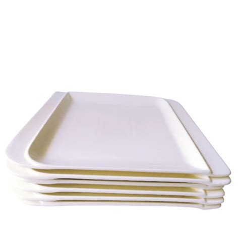 6 Pieces White Porcelain Rectangular Dinner Plates | Shop Today. Get it Tomorrow! | takealot.com