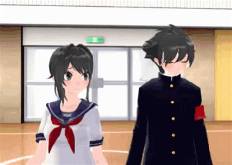 Yandere Simulator Ayano Aishi Taro Yamada Dance GIF | GIFDB.com