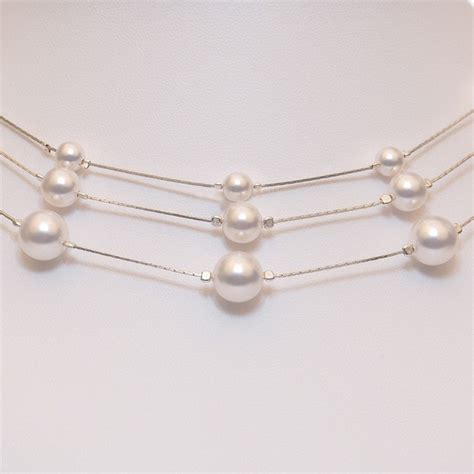 10mm Pearl Tin Cup Necklace - Etsy