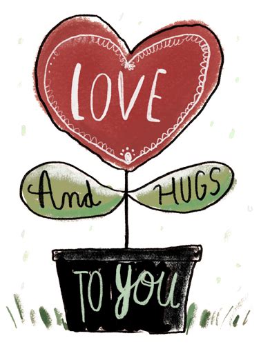 Funny Miss You Card - "Love and Hugs" from CardFool.com