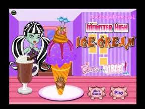 Ice Cream Monster High Makeover Games - YouTube