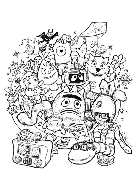 Yo Gabba Gabba Coloring Pages