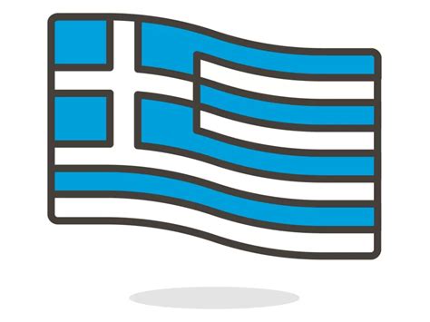 Greece Flag Emoji Icon PNG vector in SVG, PDF, AI, CDR format