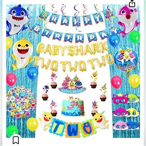 Party Supplies | Baby Shark Birthday Party Decorations Supplies Kit Baby Shark | Poshmark