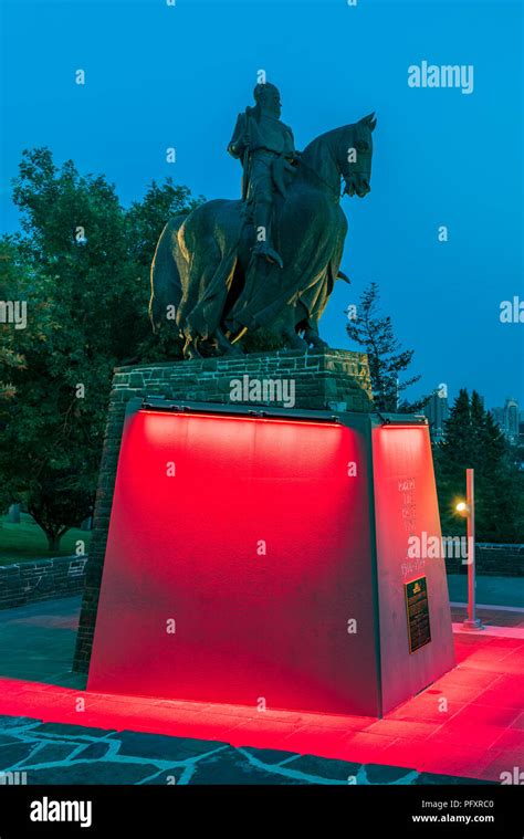 Robert the Bruce Statue, Calgary, Alberta, Canada Stock Photo - Alamy