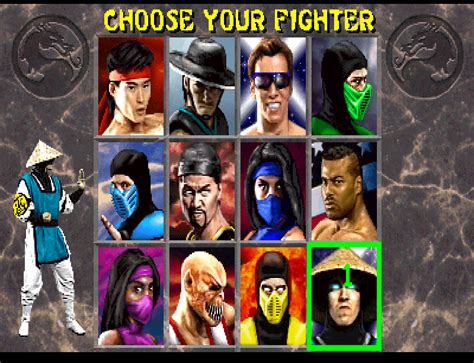 Retro Mortal Kombat II Arcade Character Select Screen Posters - Etsy UK