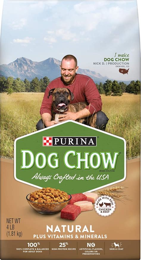 Amazon.com: Purina Dog Chow Natural, High Protein Dry Dog Food, Natural ...