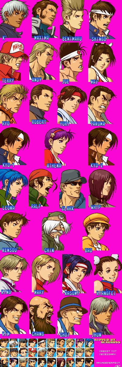 KoF 99 may not be the best, but its portraits were at another level : r/kof