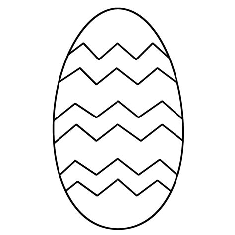 Easter Egg Outline Printable - ClipArt Best