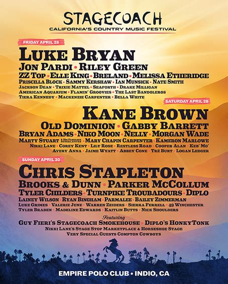 Stagecoach Country Music Festival 2023 Indio Line-up, Tickets & Dates Apr 2023 – Songkick