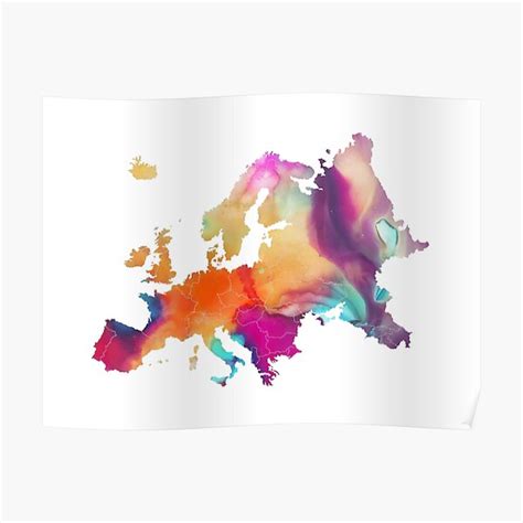 "Europe map" Poster for Sale by JBJart | Redbubble