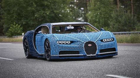 Watch Bugatti Chiron Emerge from LEGO Bricks