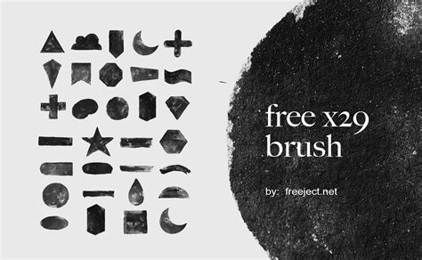 Free 29 Basic Shape Paint Photoshop Brushes