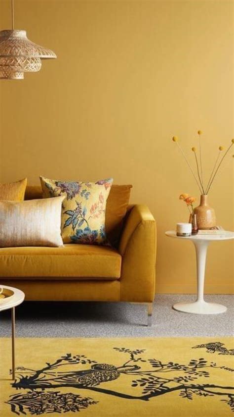 Living Room Ideas With Mustard Yellow Walls | Bryont Blog