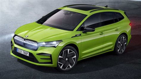 Skoda Enyaq RS iV Debuts As Electric Performance SUV With Nearly 300 HP