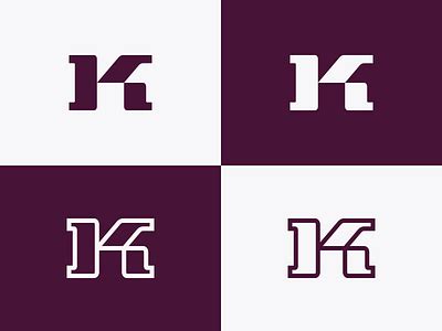 K Monogram Logo Design by Dalius Stuoka | logo designer on Dribbble