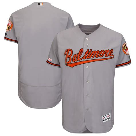 Baltimore Orioles Majestic Road Flex Base Authentic Collection Team Jersey - Gray - Fanatics.com