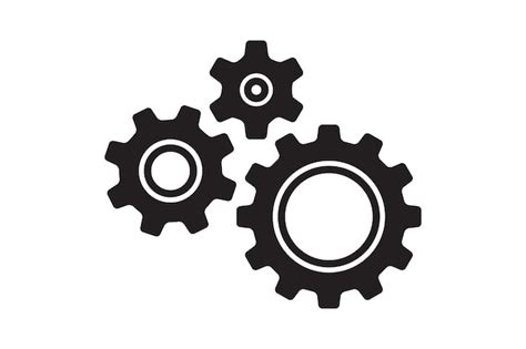 Premium Vector | Setting icon vector with work cog gear element Cogweel mechanism symbol