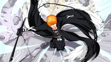 Bleach Ichigo With Zanpakuto Wallpapers - Wallpaper Cave