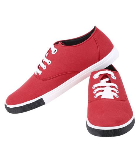 Kzaara Sneakers Red Casual Shoes - Buy Kzaara Sneakers Red Casual Shoes ...