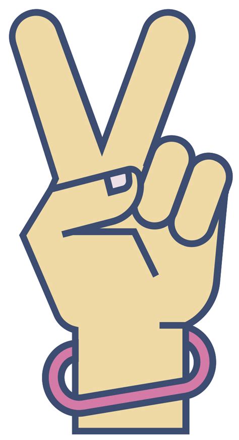 Peace hand gesture 1199549 PNG