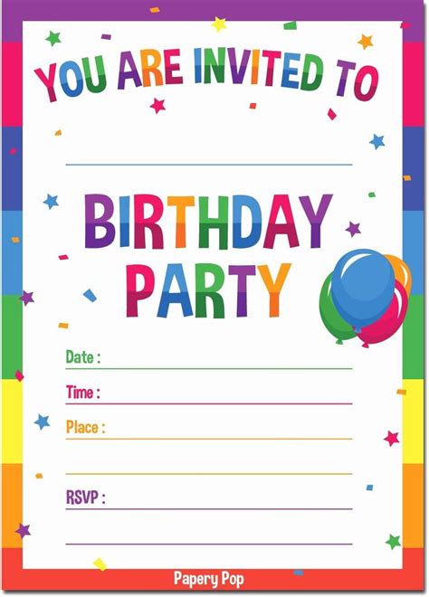 Boy Birthday Party Invitation Template Lovely Amazon 30 Birthday Invitati… | Boy birthday party ...