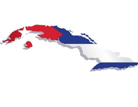 Printable Cuba Flag Map – Free download and print for you.