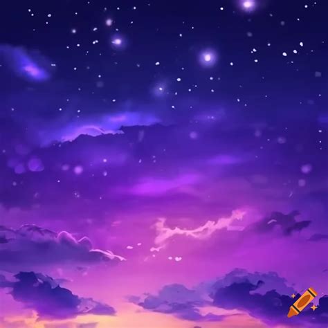 Anime-inspired night sky with a beautiful purple hue high resolution ...