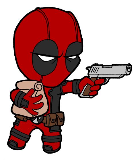 Deadpool Chibi Drawing | Free download on ClipArtMag