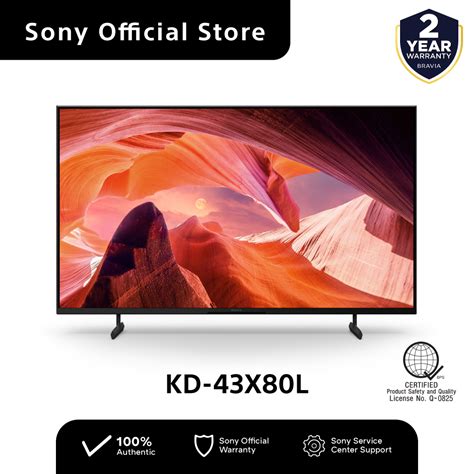 SONY BRAVIA 43" X80L | 4K Ultra HD LED | Google TV | 2023 Model | Shopee Philippines