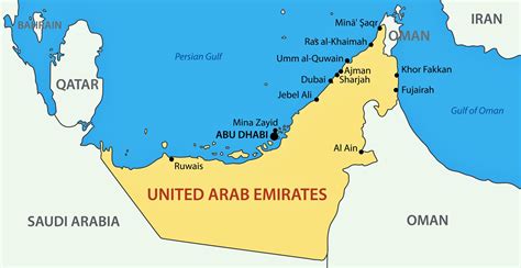 United Arab Emirates Maps | Printable Maps of United Arab Emirates for Download