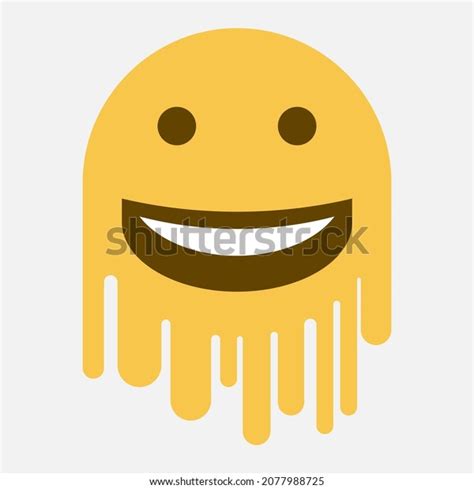 Melting Emoji Vector Illustration Isolated On Stock Vector (Royalty Free) 2077988725 | Shutterstock