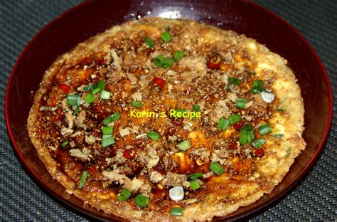 Karin`s Recipe: Tahu Telur (Tofu & Bean Sprout Omelette)