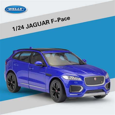 WELLY 1/24 Scale UK JAGUAR F Pace SUV Diecast Metal Car Model Toy For Gift Kids Collection ...