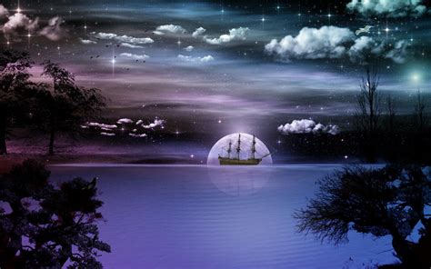 Nights Calm wallpaper | nature and landscape | Wallpaper Better