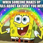 spongebob rainbow Meme Generator - Imgflip