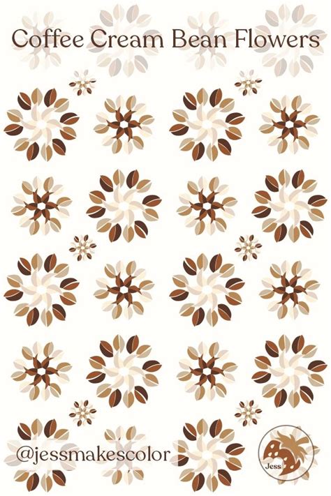 Coffee Cream Bean Flowers in 2023 | Spoonflower, Floral, Textile patterns