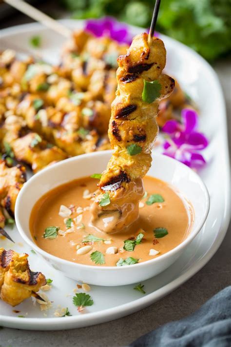 Chicken Satay {with Peanut Sauce} - Cooking Classy