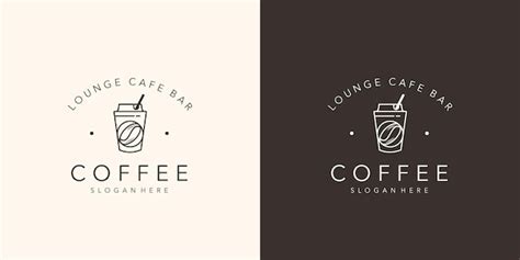 Premium Vector | Elegant coffee logo template. minimalist lounge cafe bar, coffee house, retro ...