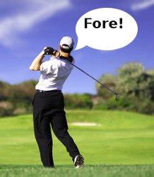 Fore, Golf Term