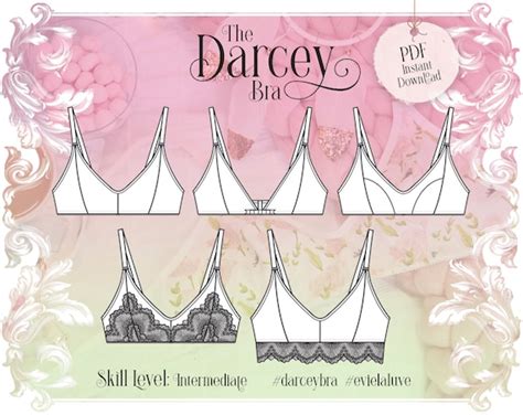 Darcey Soft Bra Sewing Pattern PDF Instant Download Evie | Etsy