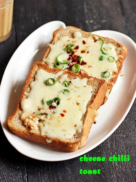 Cheese chilli toast recipe on tava | Chilli cheese toast in oven