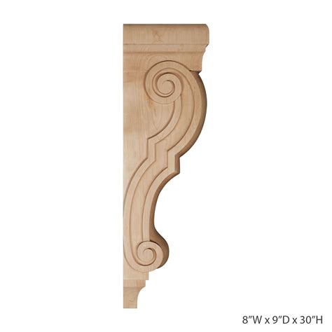 Classic Wood Corbel - Corbels and Brackets - Wood Carvings