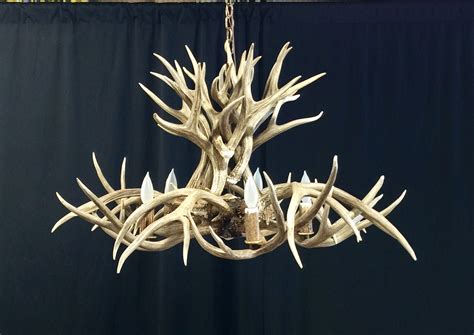 Mule Deer Inverted Antler Chandelier - Mad River Antler